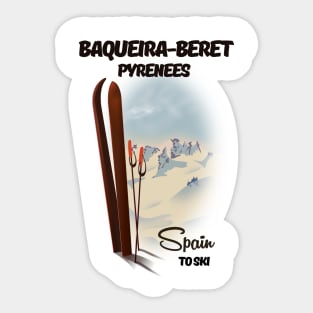 Baqueira-Beret Pyrenees Spain ski Sticker